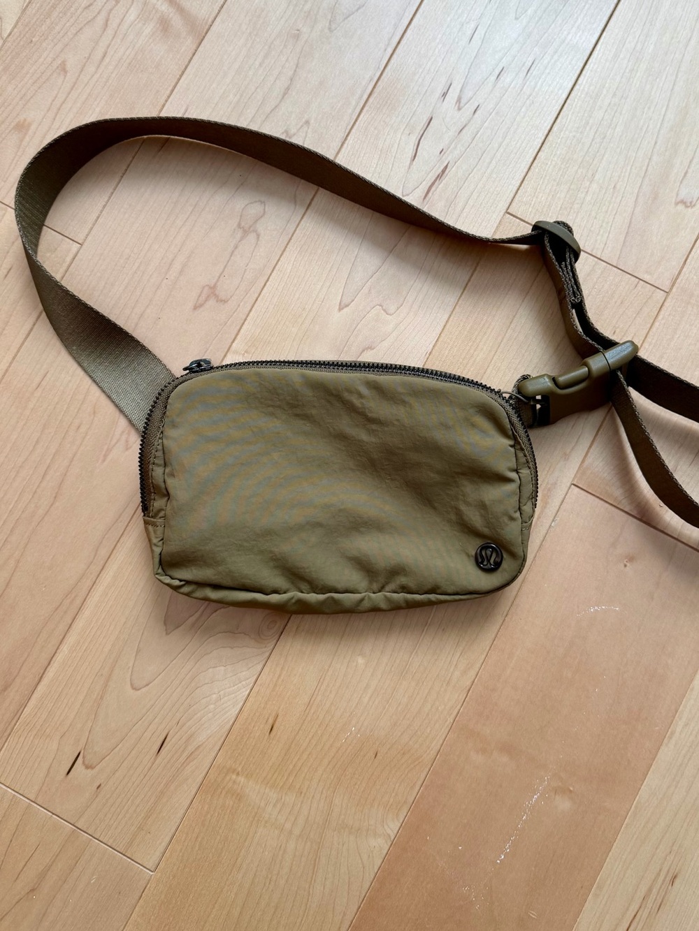 lululemon athletica Olive Green Mini Crossbody Belt Bag